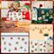 30 Pcs Christmas Diamond Painting Magnets for Refrigerator Santa Claus Diamond Art Painting Magnets Kits Fridge Diamond Art Stickers for Xmas DIY Home Decor
